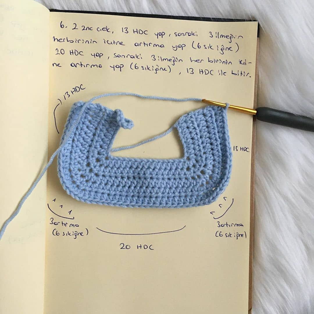 Nihal Bebek Örgü Şeması 2. Bölüm