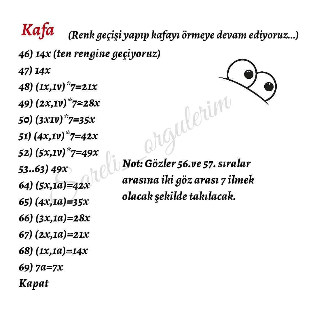 Noel Baba Ücretsiz Tığ İşi Şeması