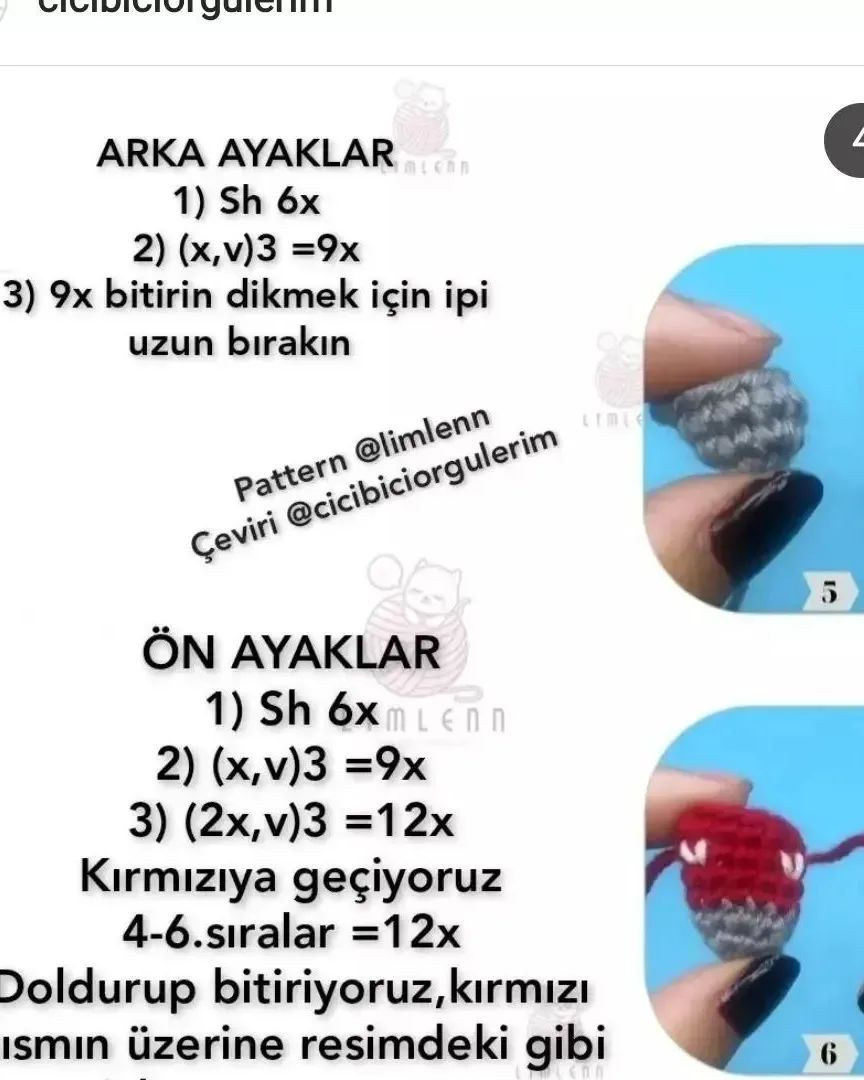 Noël kedileri amigurumi modeli