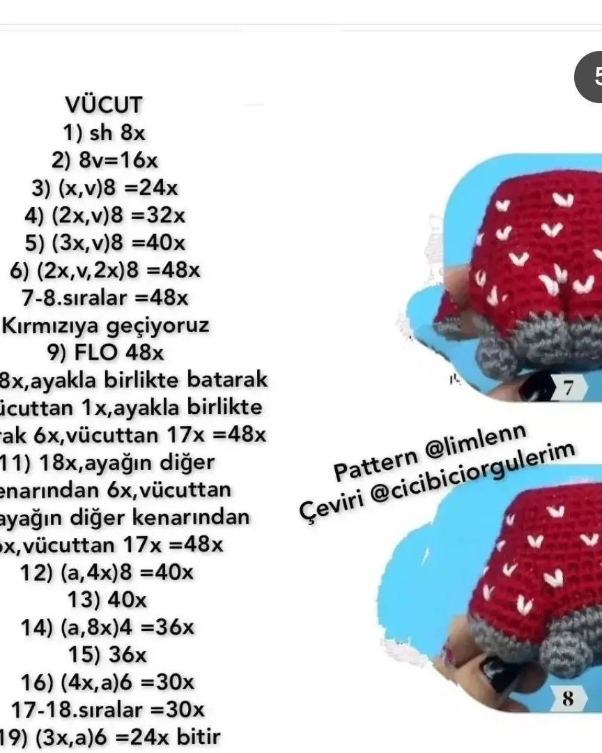 Noël kedileri amigurumi modeli