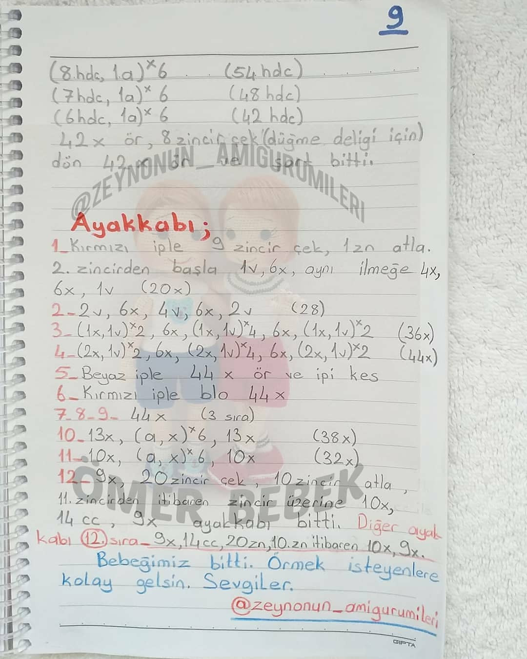 Ömer Bebek Örgü Şeması: Bluz, Şort ve Ayakkabı