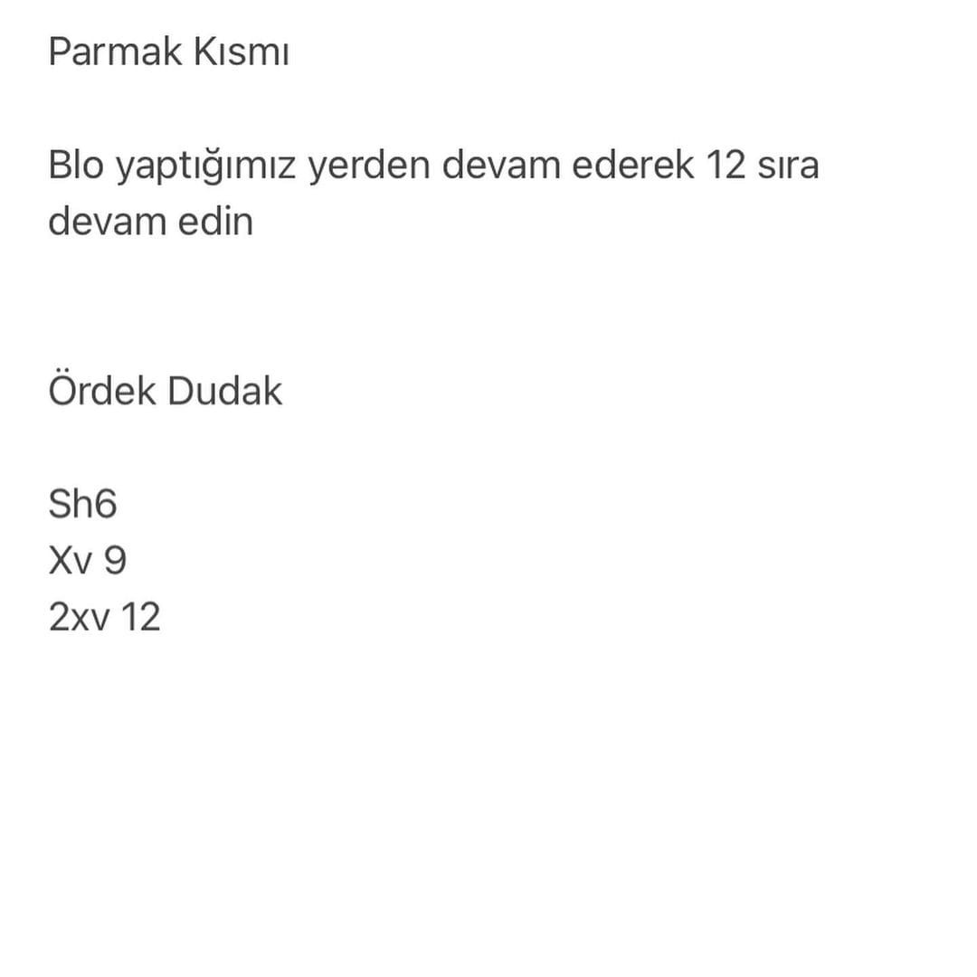 Ördek Parmak Kukla Tığ İşi Yapımı