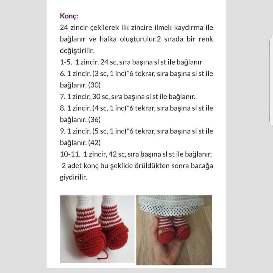 Örgü Bebek Şeması Ama tarif biraz kafamı karıştırdı açıkçası eksik parçalar olursa.