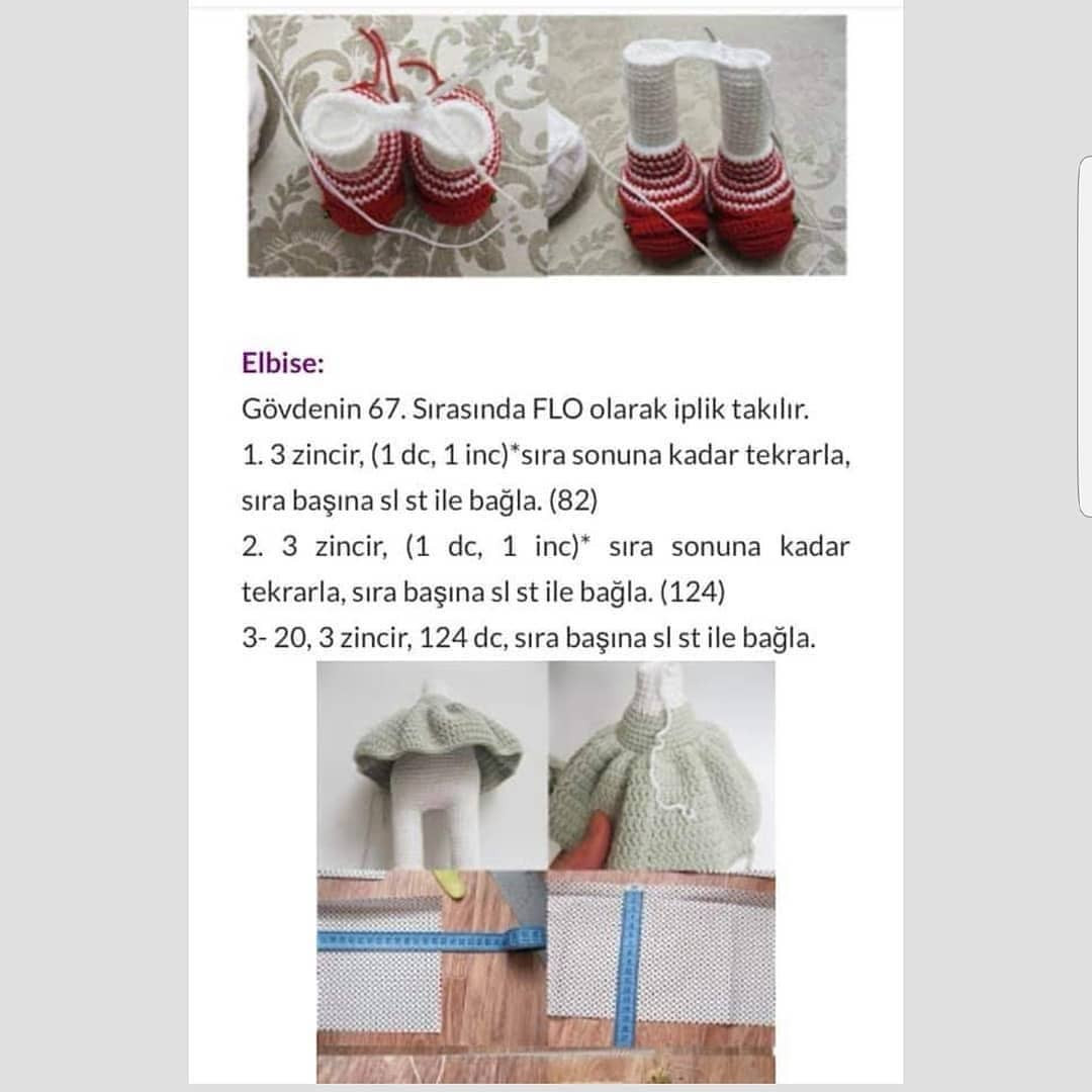 Örgü Bebek Şeması Ama tarif biraz kafamı karıştırdı açıkçası eksik parçalar olursa.