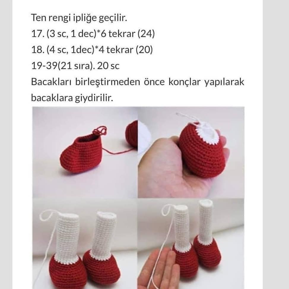 Örgü Bebek Şeması Ama tarif biraz kafamı karıştırdı açıkçası eksik parçalar olursa.