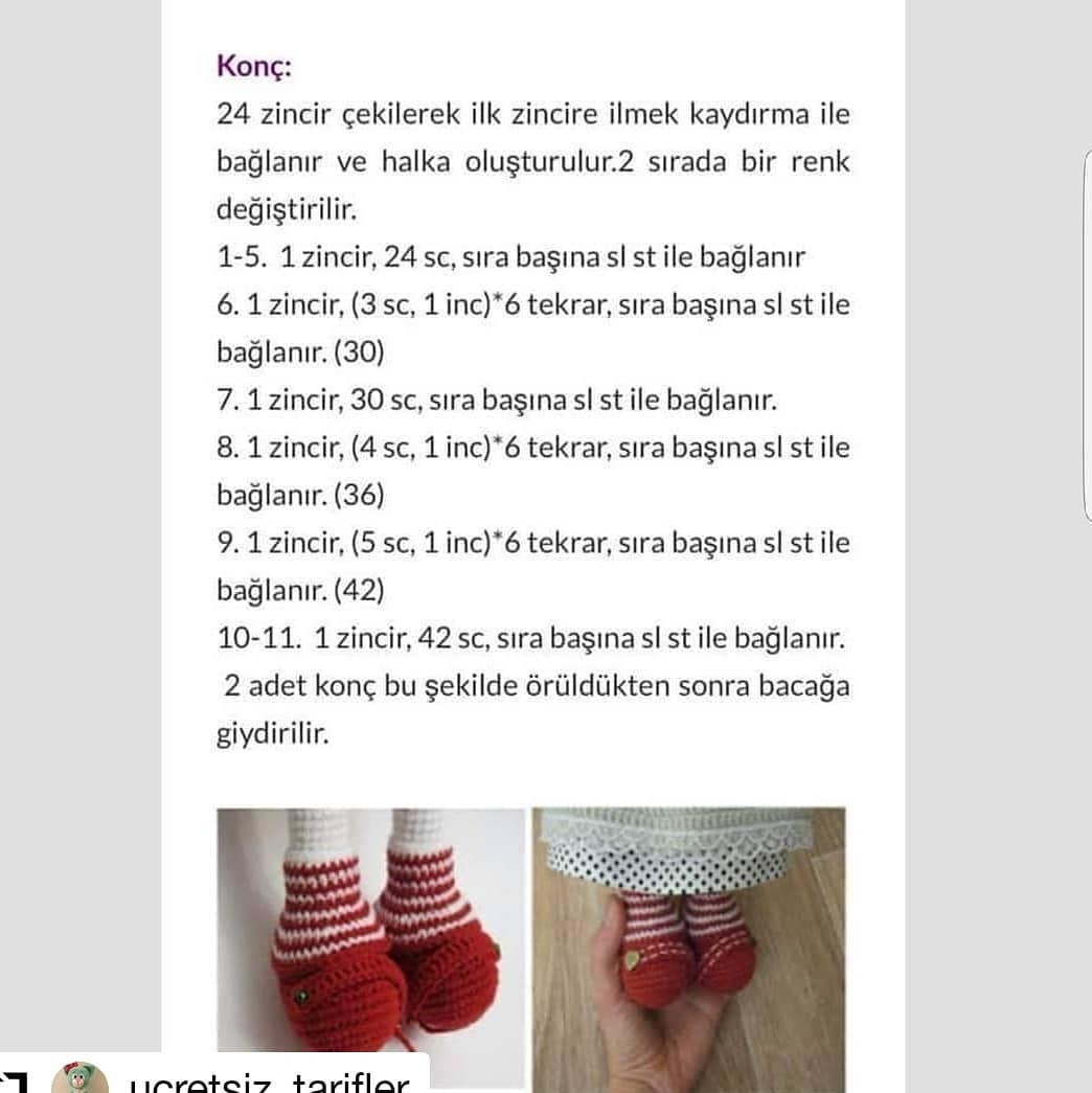 Örgü Bebek Şeması Ama tarif biraz kafamı karıştırdı açıkçası eksik parçalar olursa.
