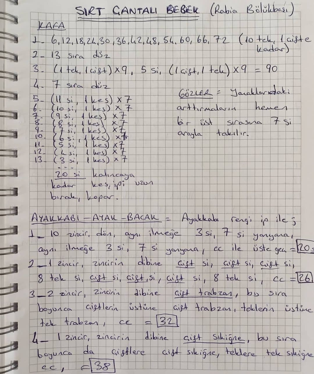 Örgü Bebek Şeması Gününüz güzel geçsin 🙃