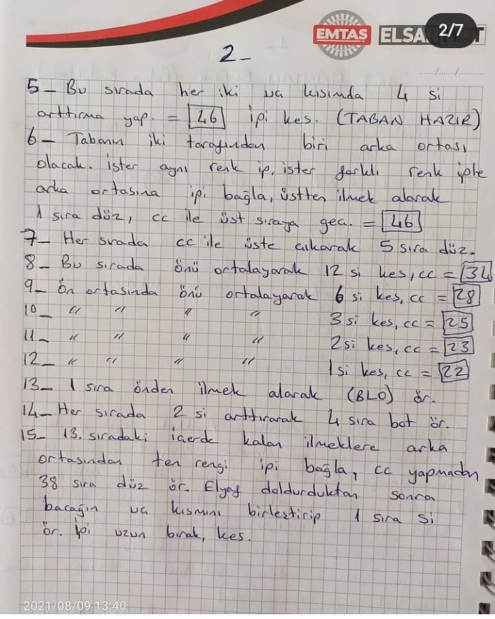 Örgü Bebek Şeması Gününüz güzel geçsin 🙃