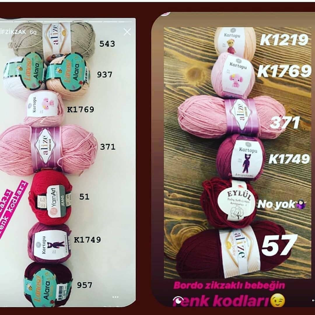 Örgü Bebek Şeması:  Renkli Elbiseli İki İkiz
