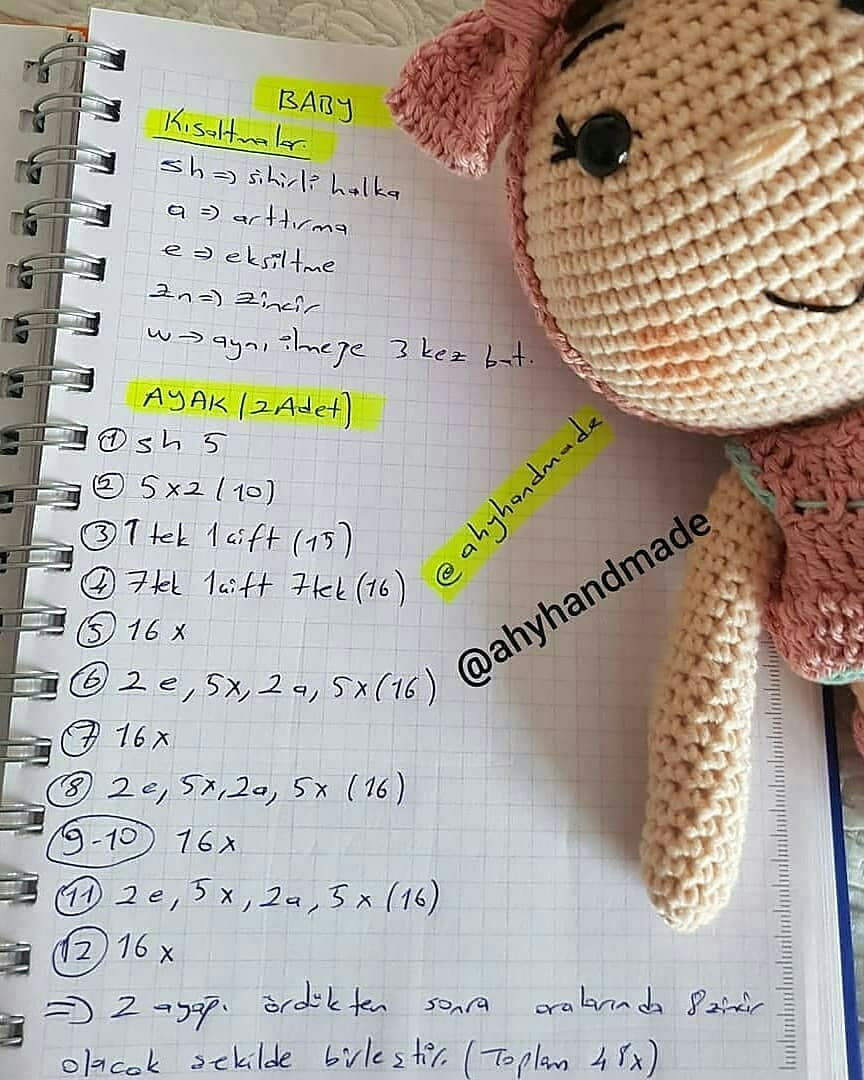 Örgü Bebek Şeması: Sevimli Bebeğin Örgü Tarifi