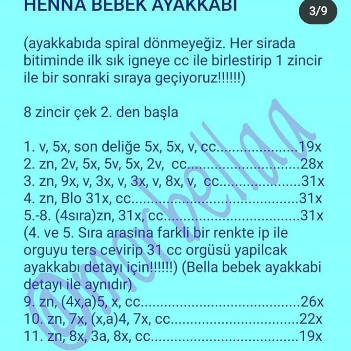 Örgü Bebek Şeması: Şirin Pembe Saçlı Kız