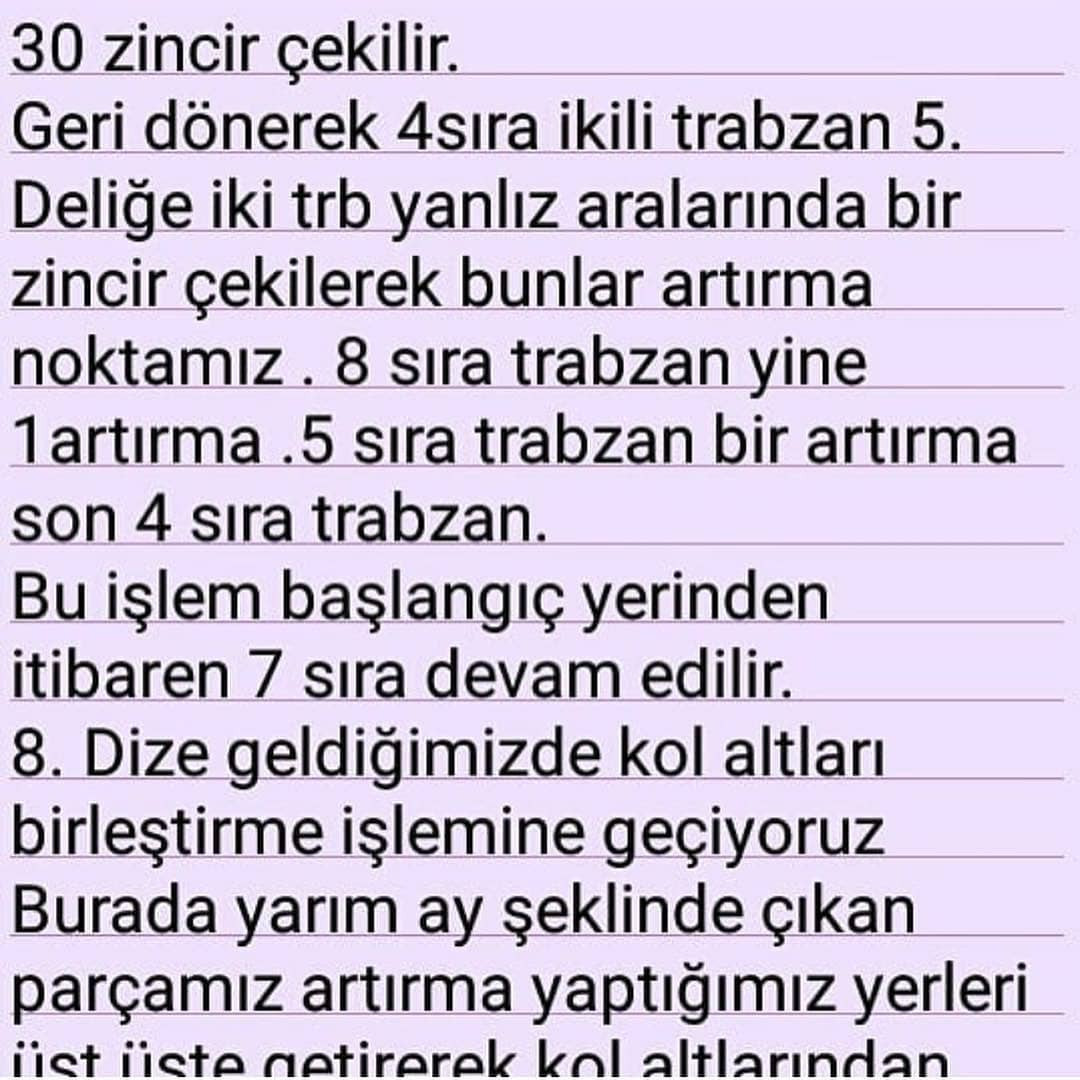 Örgü Bebek Yelek Tarifi