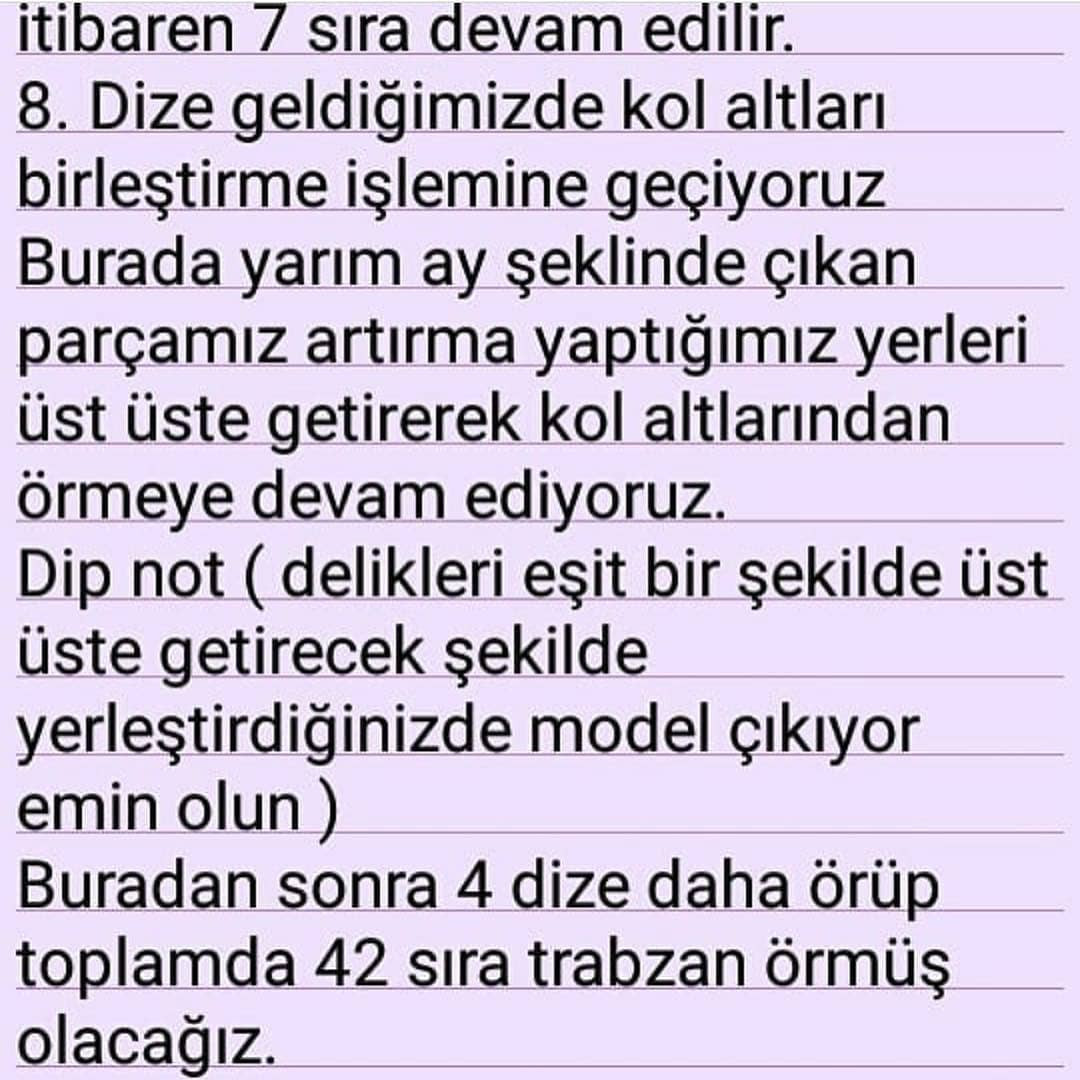 Örgü Bebek Yelek Tarifi