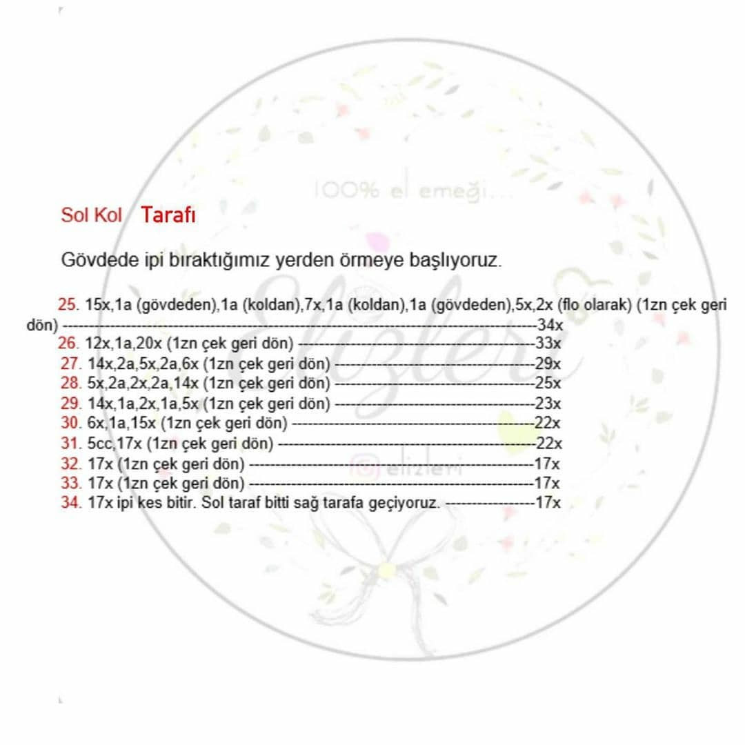 Örgü Cankurtaran Figürü Şeması