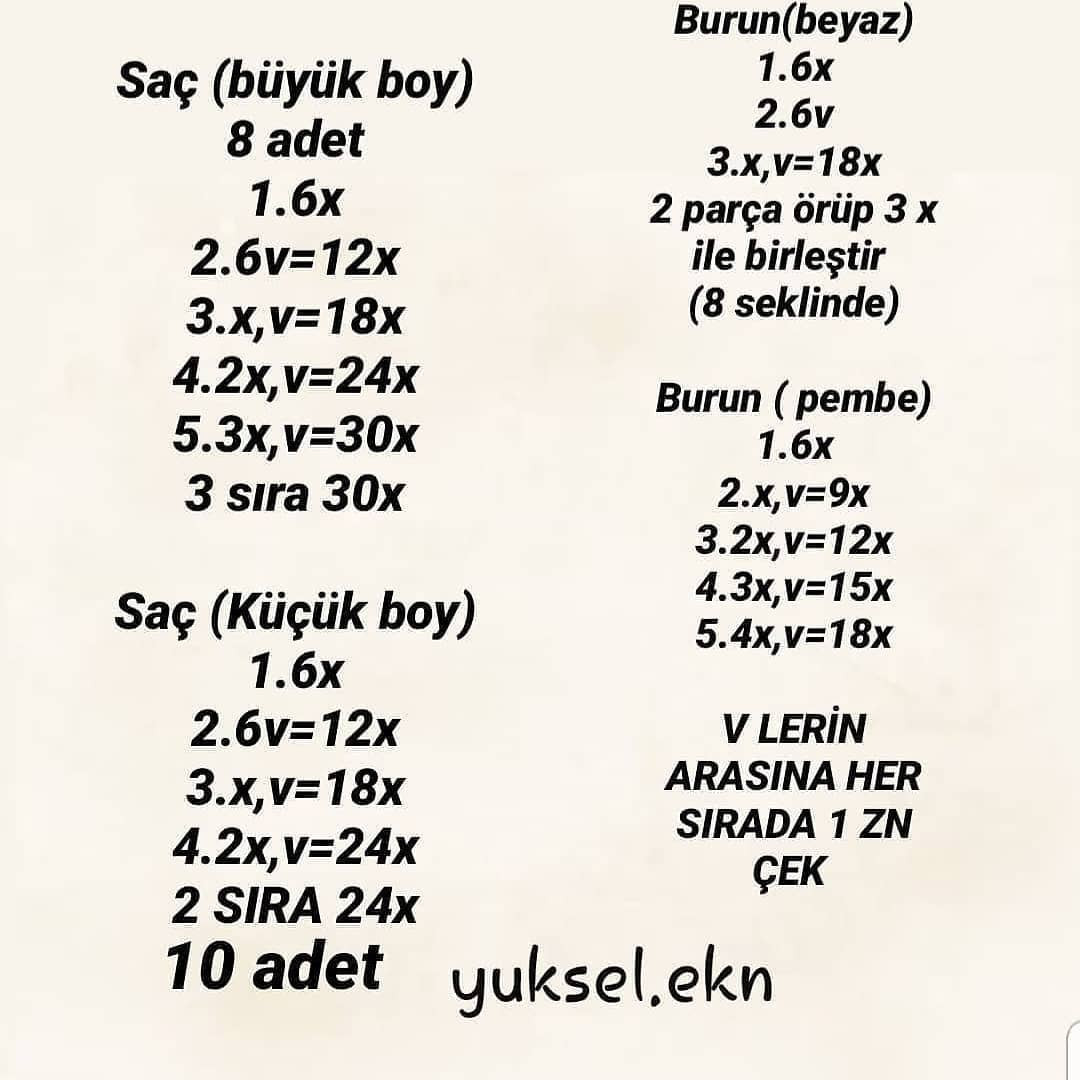 Örgü Şeması: Komik Büyük Gözlü Bayan