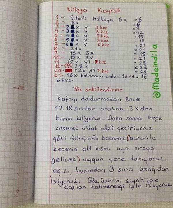 Örgü Şeması: Sevimli Kız ve Kaplumbağası