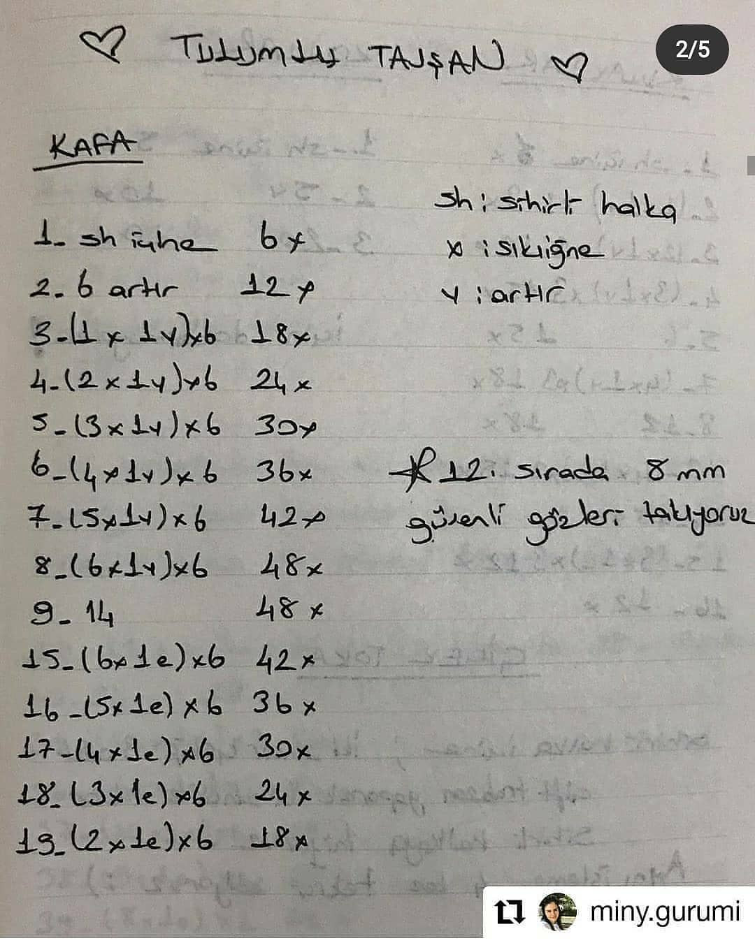 Örgü Tavşan Şeması