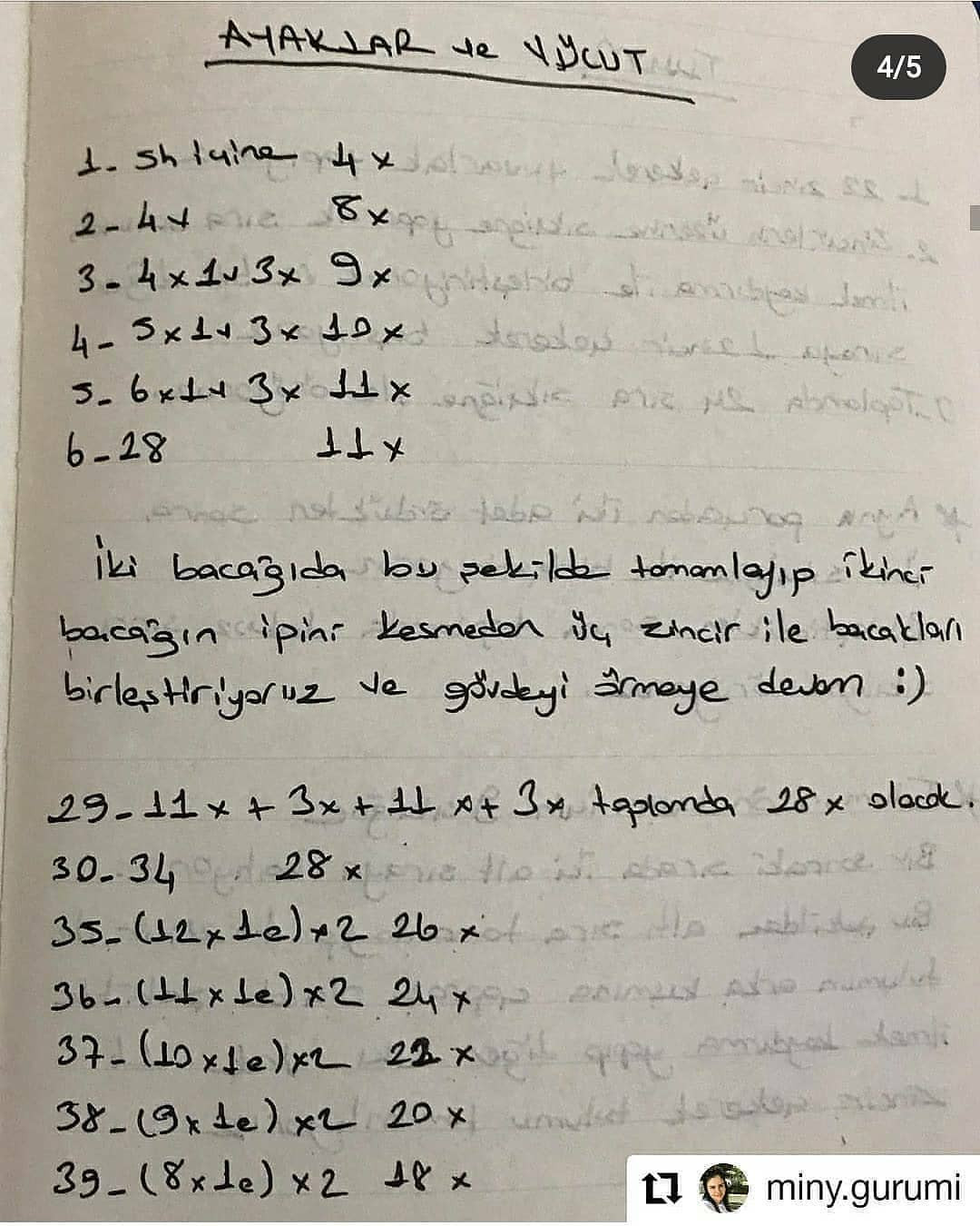 Örgü Tavşan Şeması