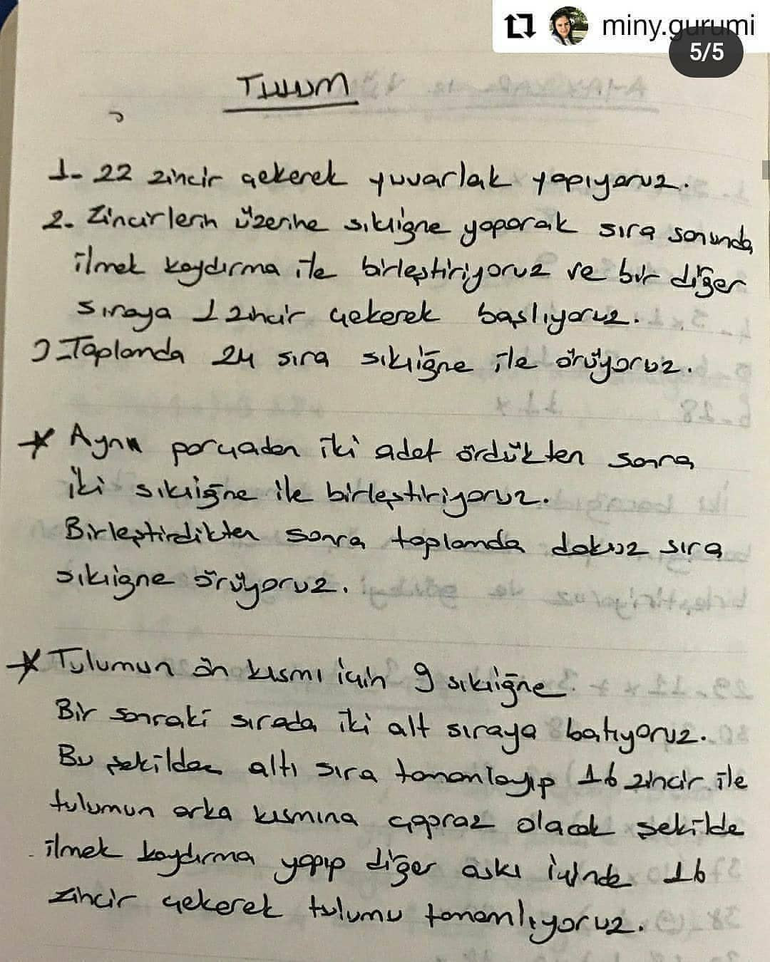 Örgü Tavşan Şeması