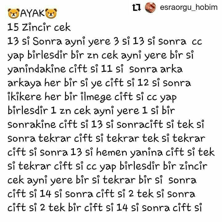 Örme Ayıcık Şeması: Patikli, Şapkalı