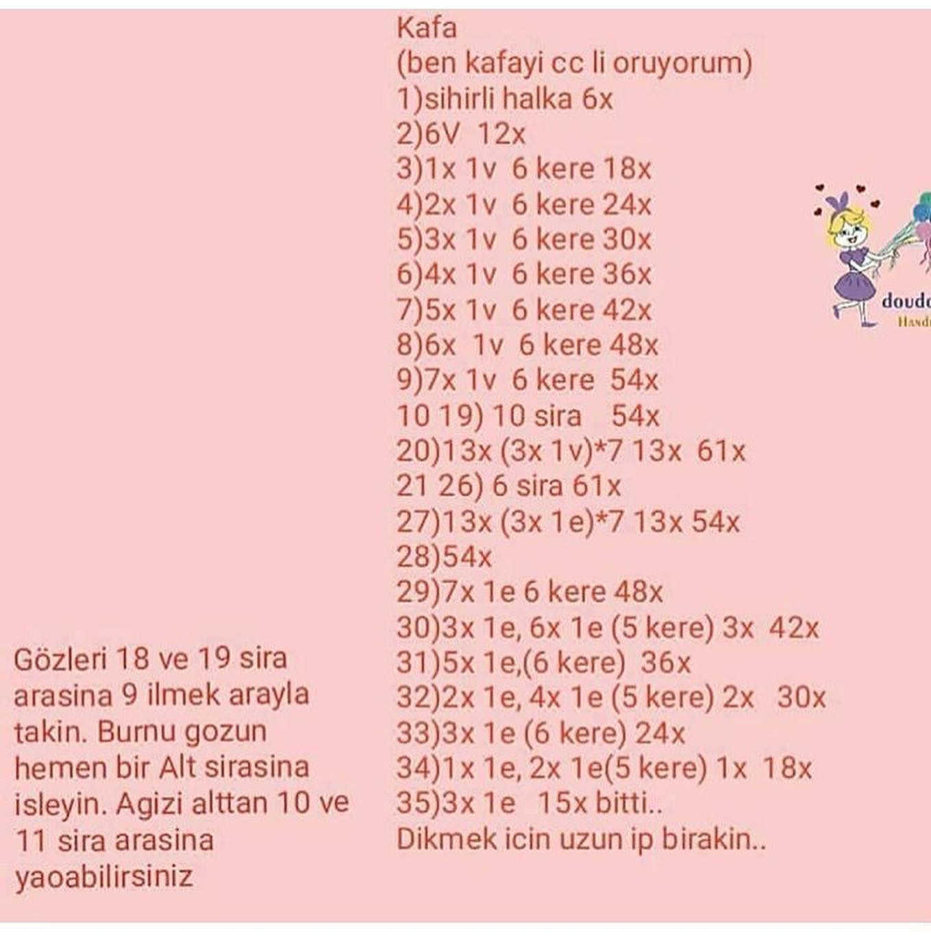 Örme Bebek Şeması