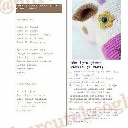 Örme İnek Şeması: Sevimli Bebek Oyuncakları