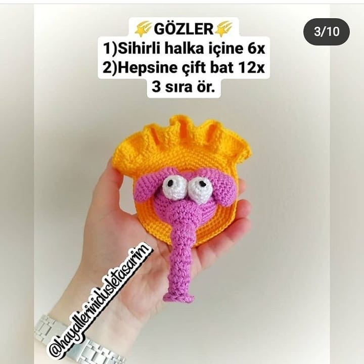 Örnek Fil Şişesi Amigurumi Şeması