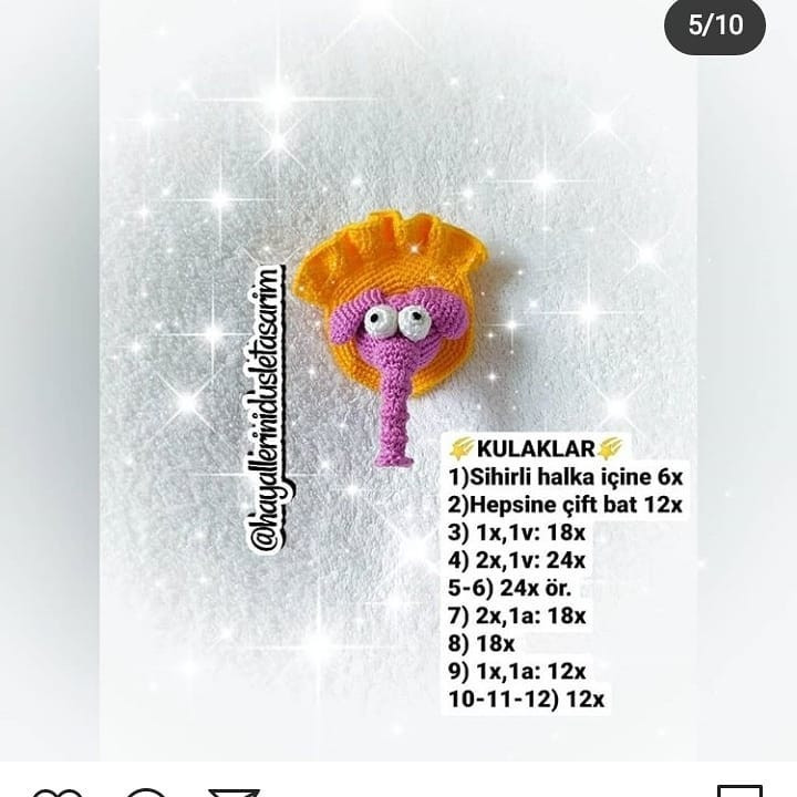 Örnek Fil Şişesi Amigurumi Şeması