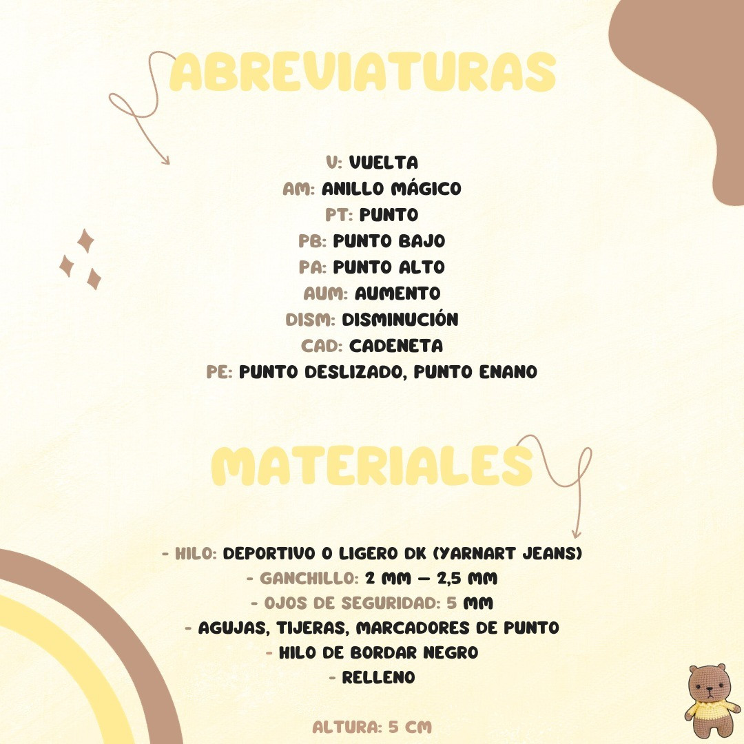 Osito Amigurumi: Patrón gratis para tejer