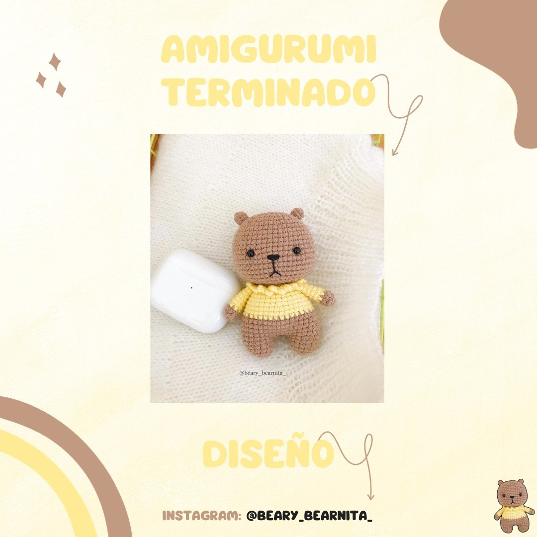 Osito Amigurumi: Patrón gratis para tejer