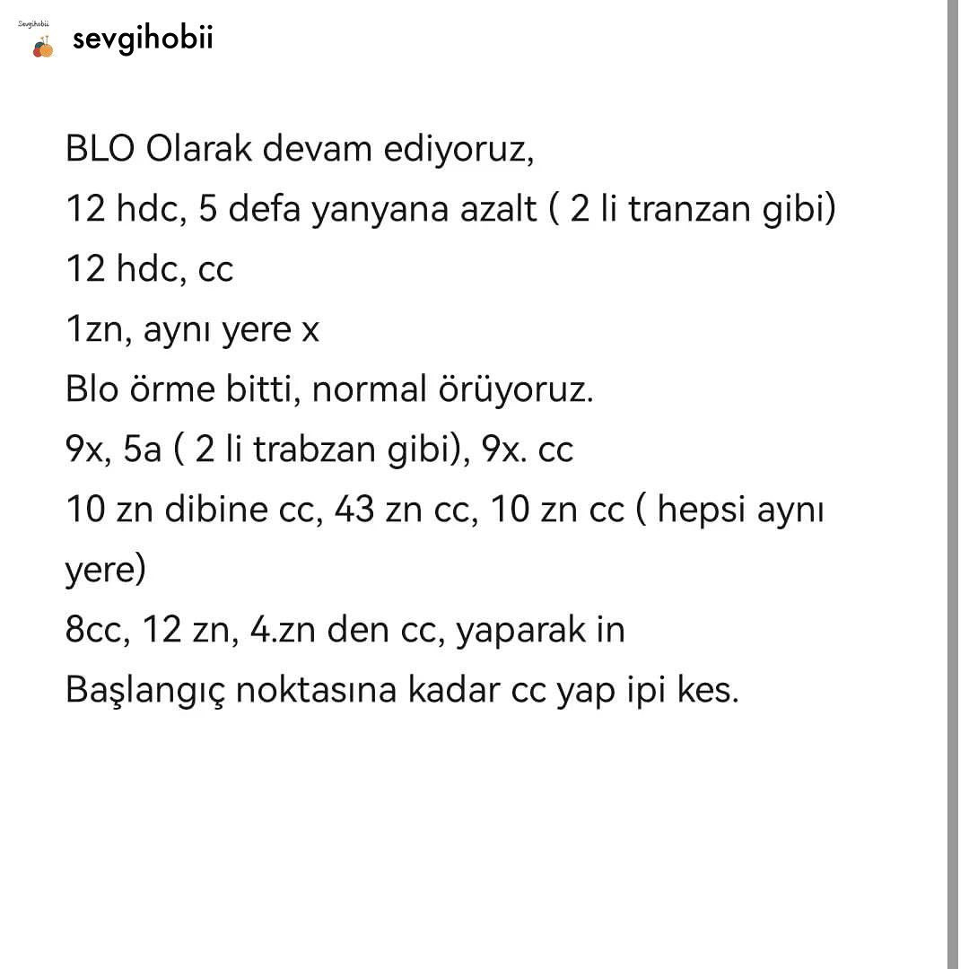 Pabuç Çanta Süsü Tığ İşi Tarifi