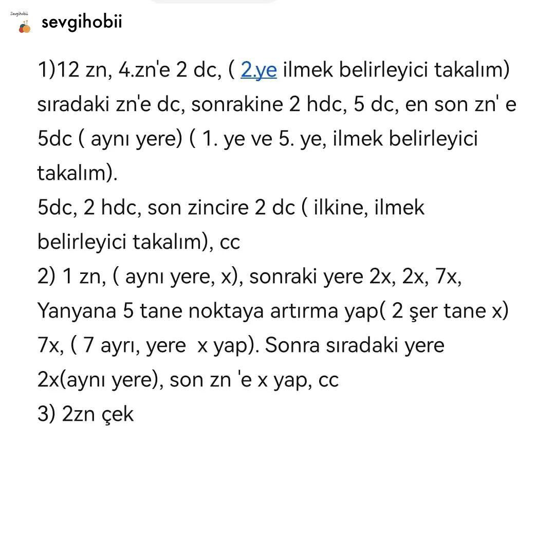 Pabuç Çanta Süsü Tığ İşi Tarifi
