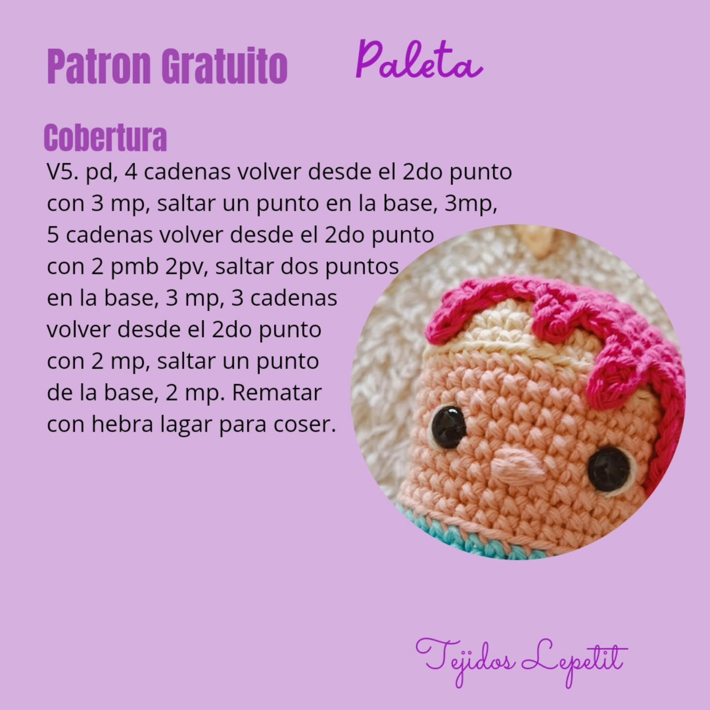Paleta de helado amigurumi: patrón gratuito