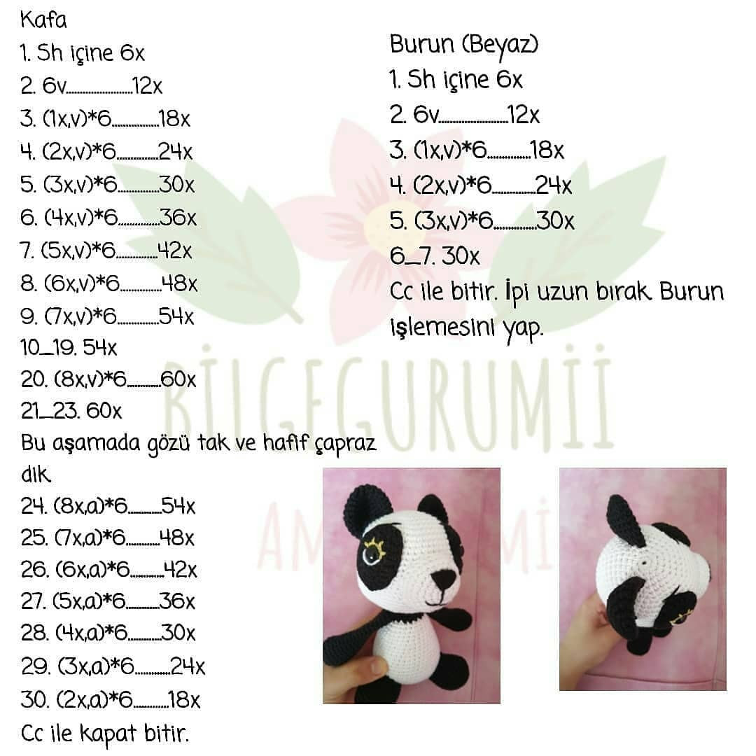Panduni Amigurumi Ücretsiz Şeması