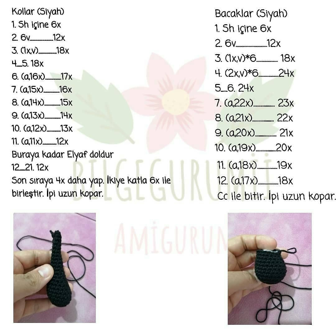 Panduni Amigurumi Ücretsiz Şeması