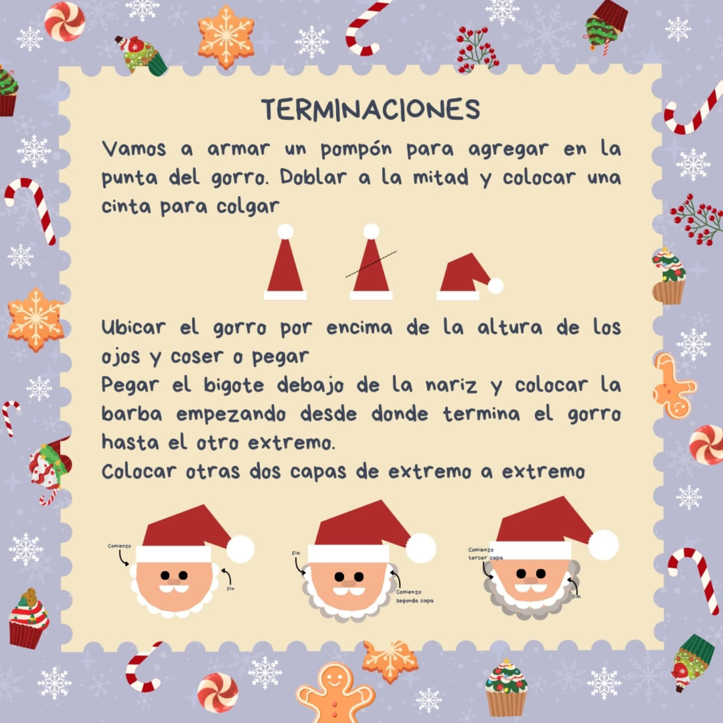 Papá Noel amigurumi: Patrón de gancho gratuito