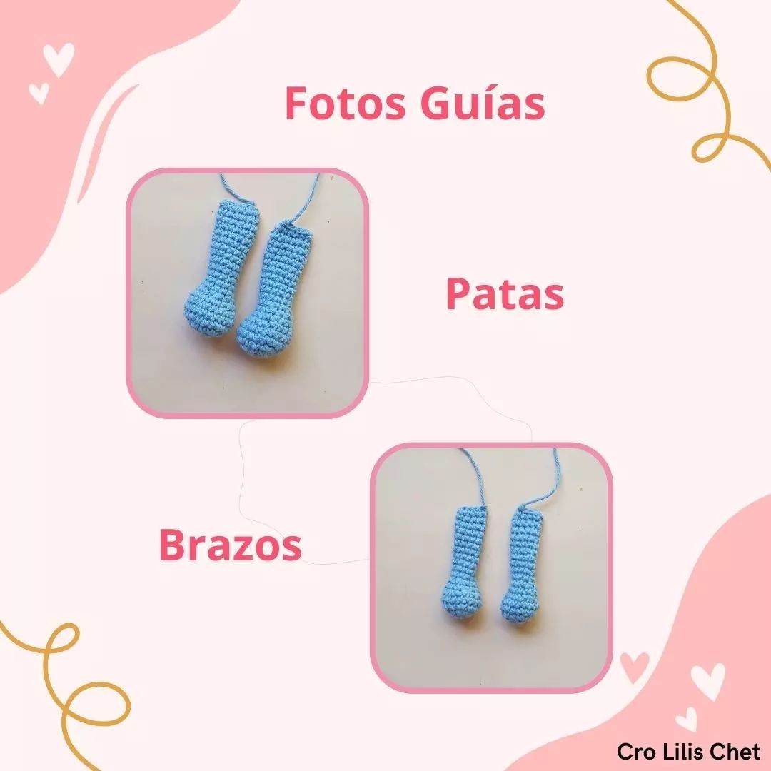 Patas y Brazos de Koala Amigurumi: Guía paso a paso