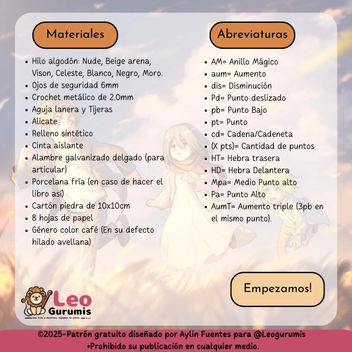 Patrón Amigurumi Armin Arlet Gratis