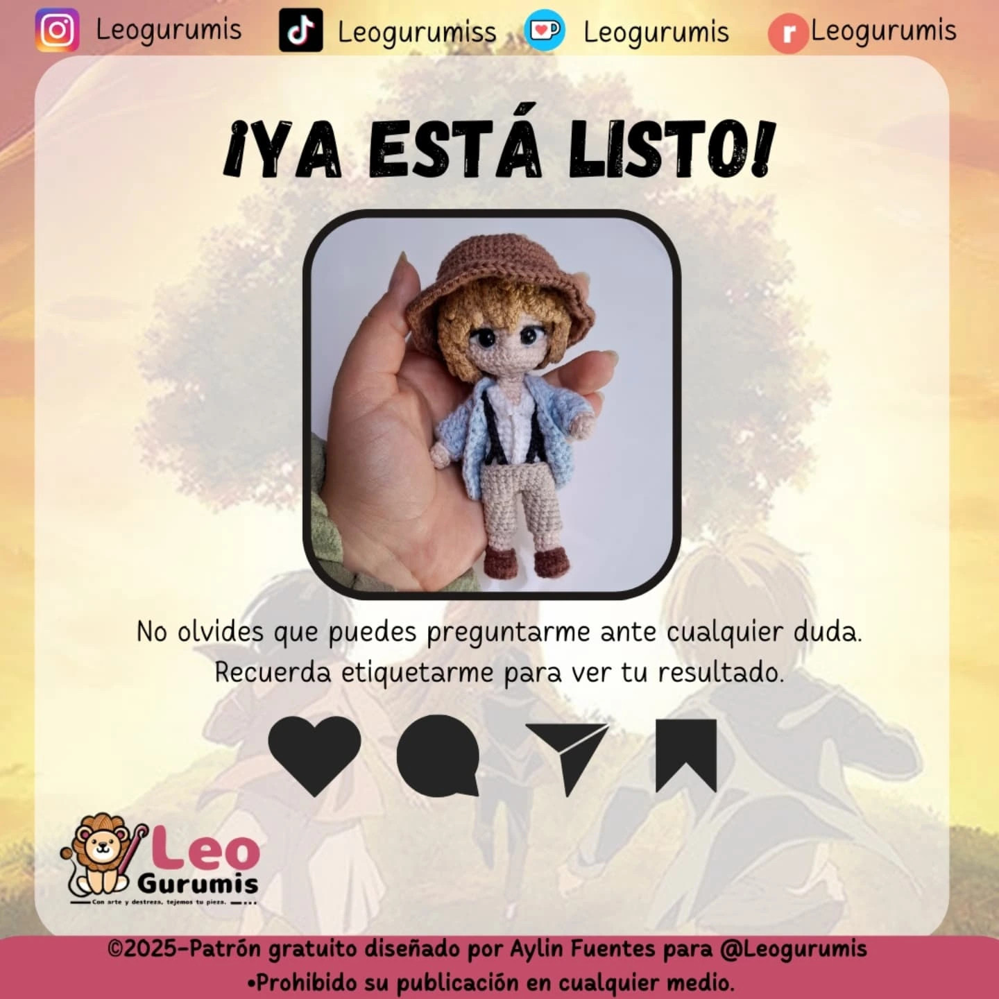 Patrón Amigurumi Armin Arlet Gratis