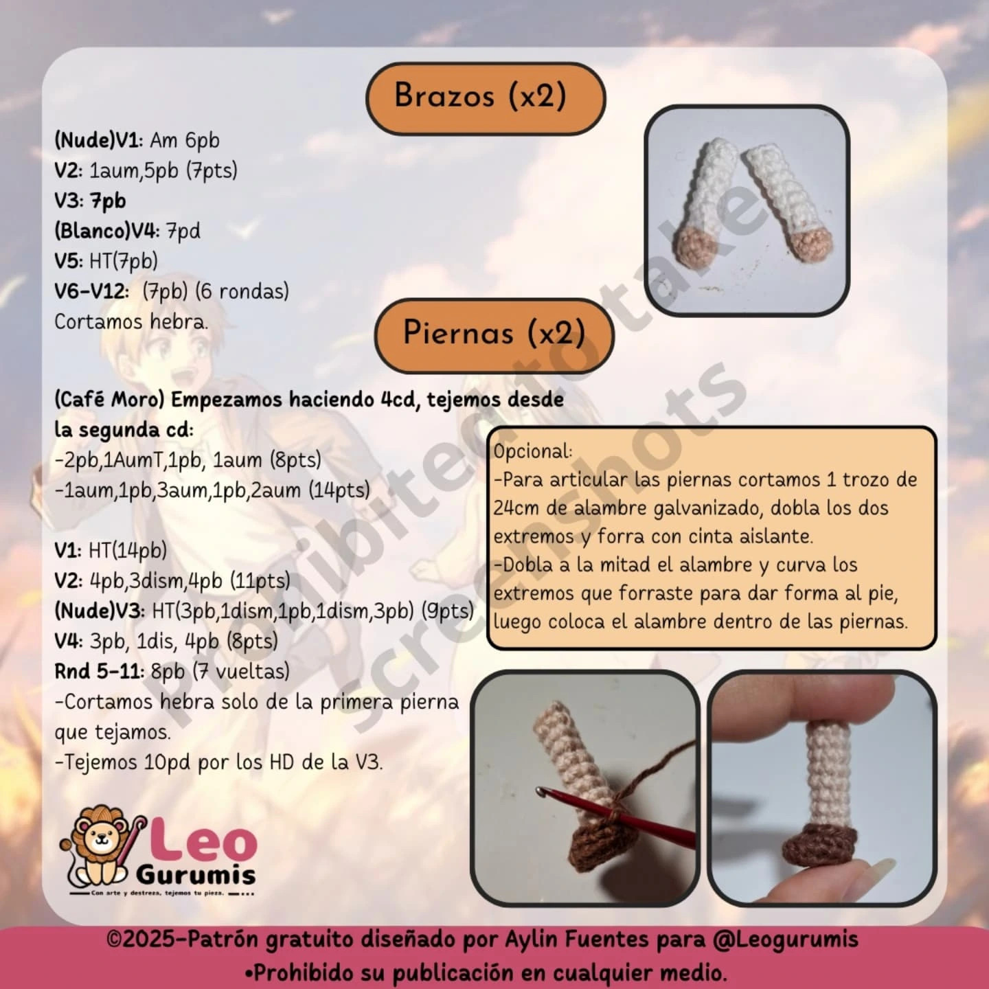 Patrón Amigurumi Armin Arlet Gratis