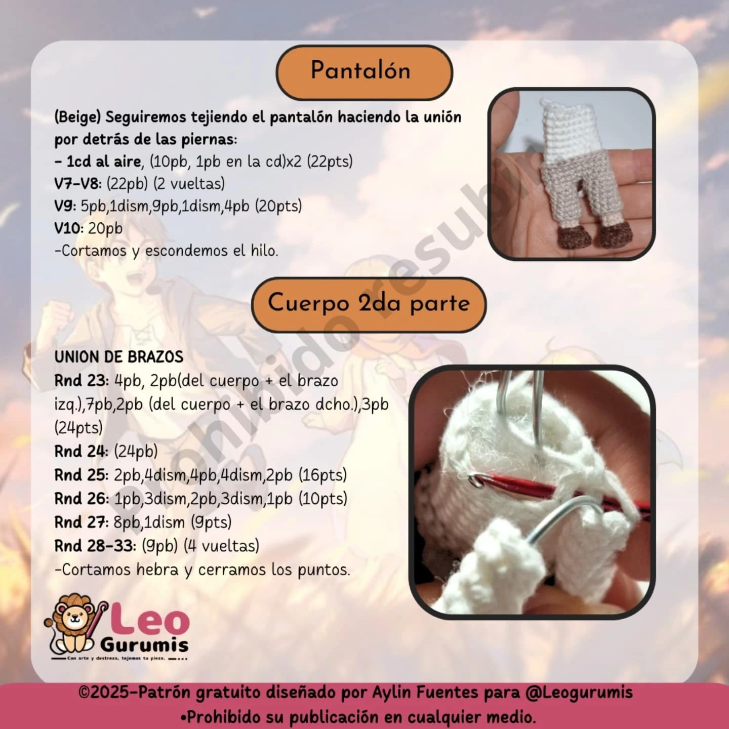 Patrón Amigurumi Armin Arlet Gratis