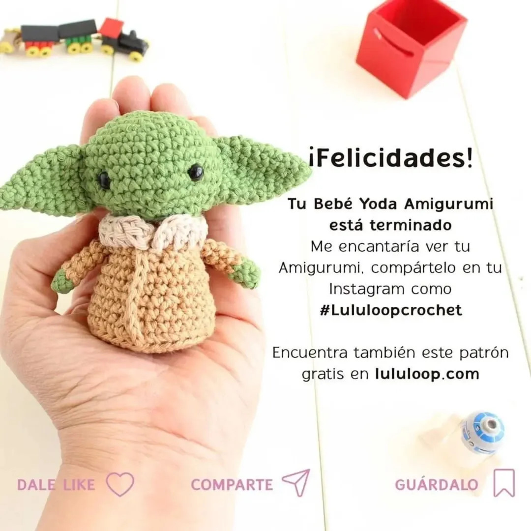 Patrón amigurumi Baby Yoda gratis