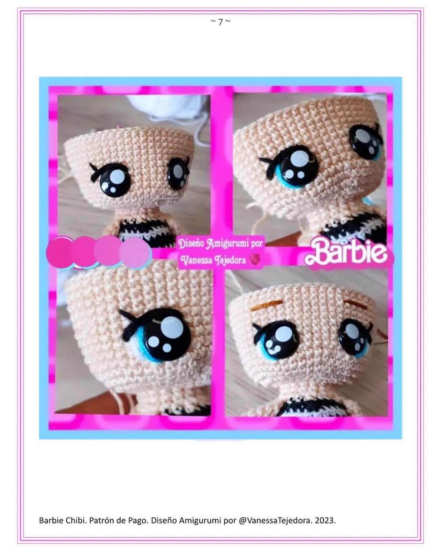 Patrón Amigurumi Barbie Chibi: ¡Crea tu muñeca!