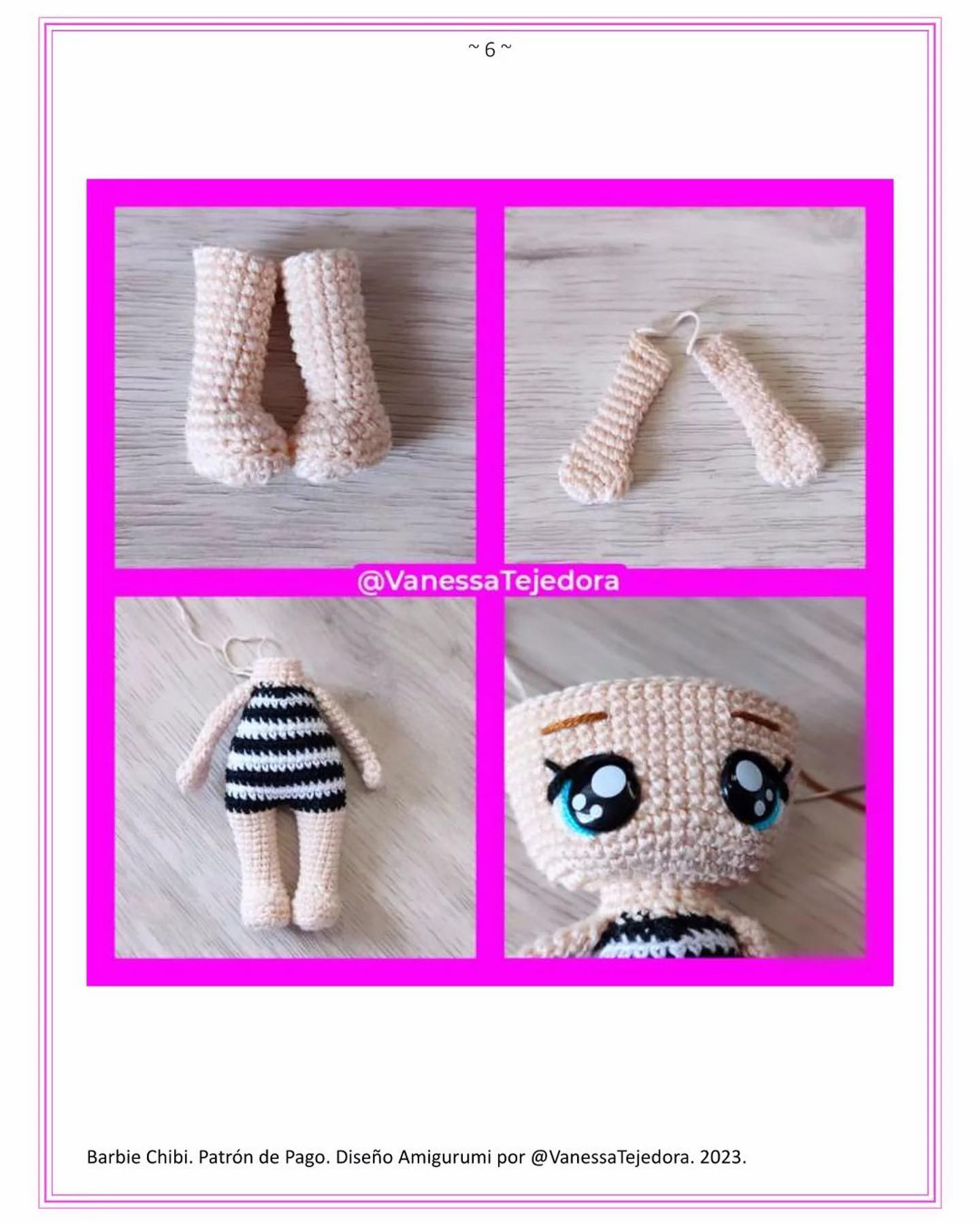 Patrón Amigurumi Barbie Chibi: ¡Crea tu muñeca!