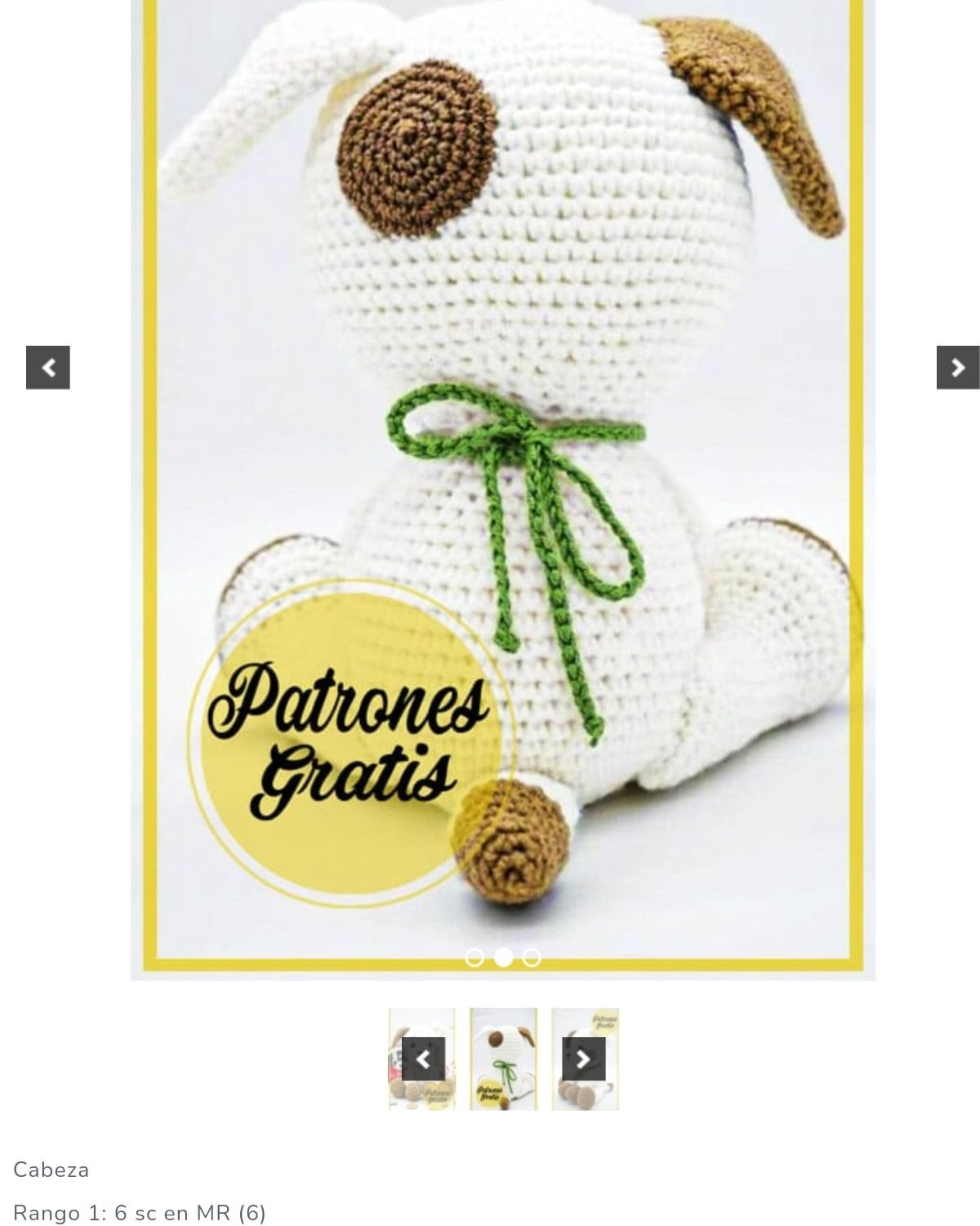 Patrón Amigurumi Cachorro Gratis: Teje tu propio perrito