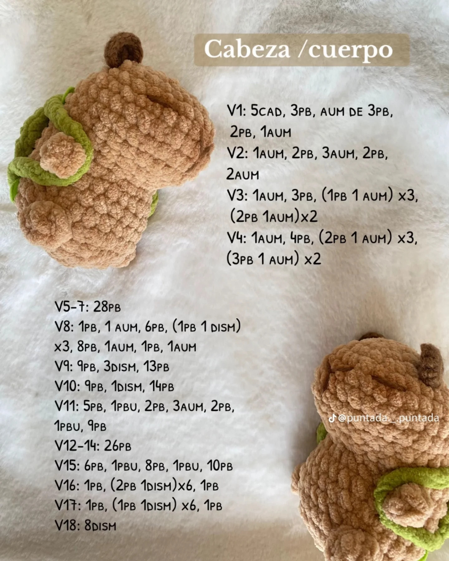 PATRÓN AMIGURUMI CAPIBARA