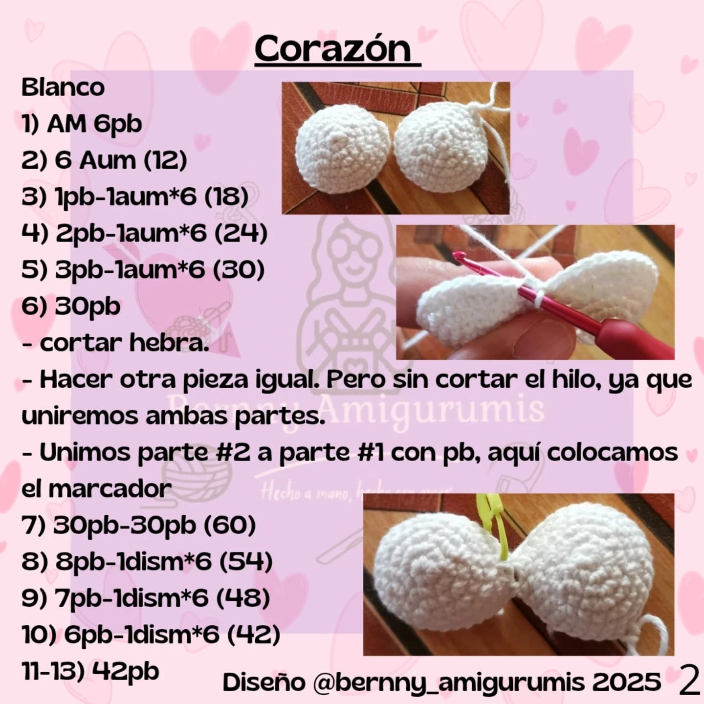 Patrón Amigurumi: Conejo y Corazón