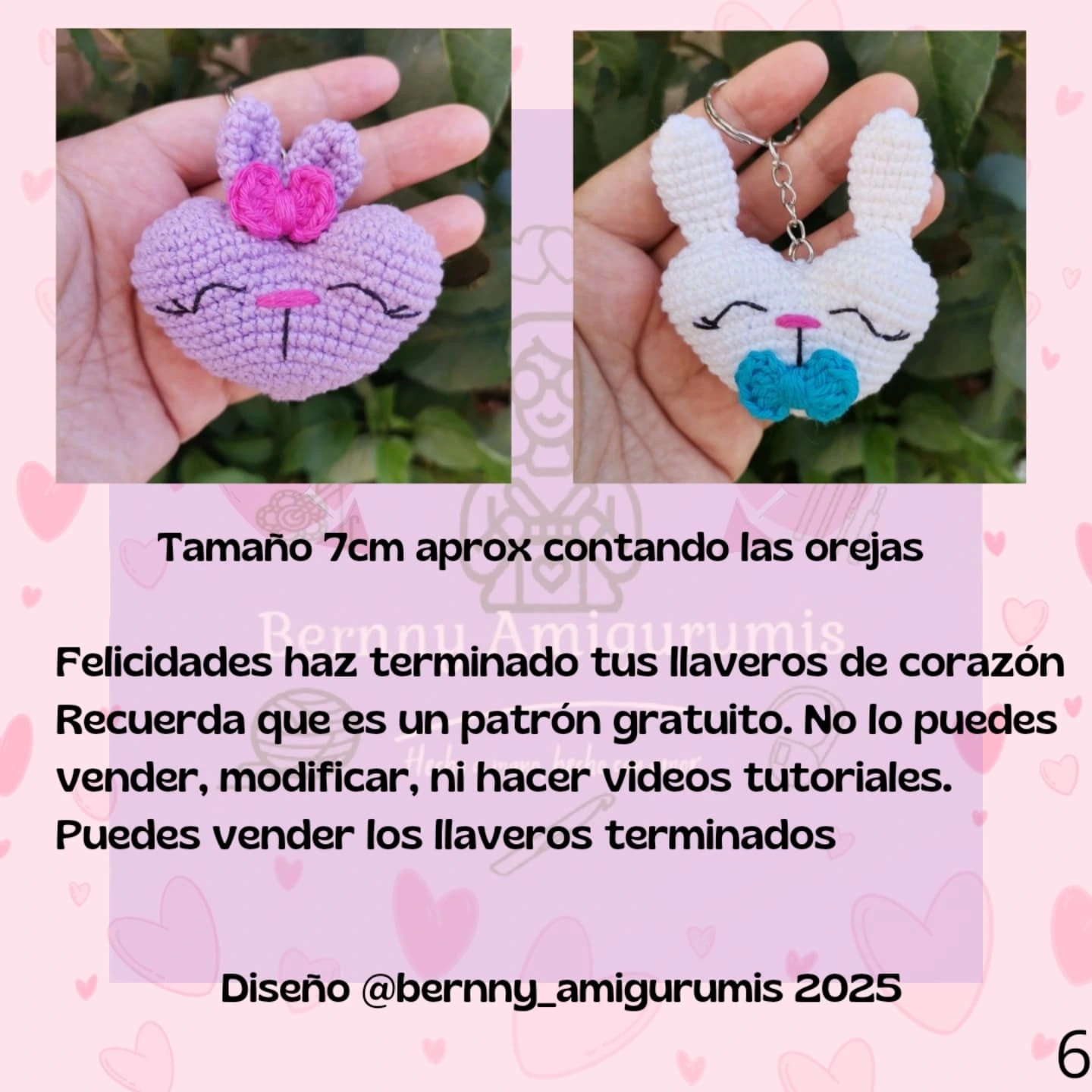 Patrón Amigurumi: Conejo y Corazón