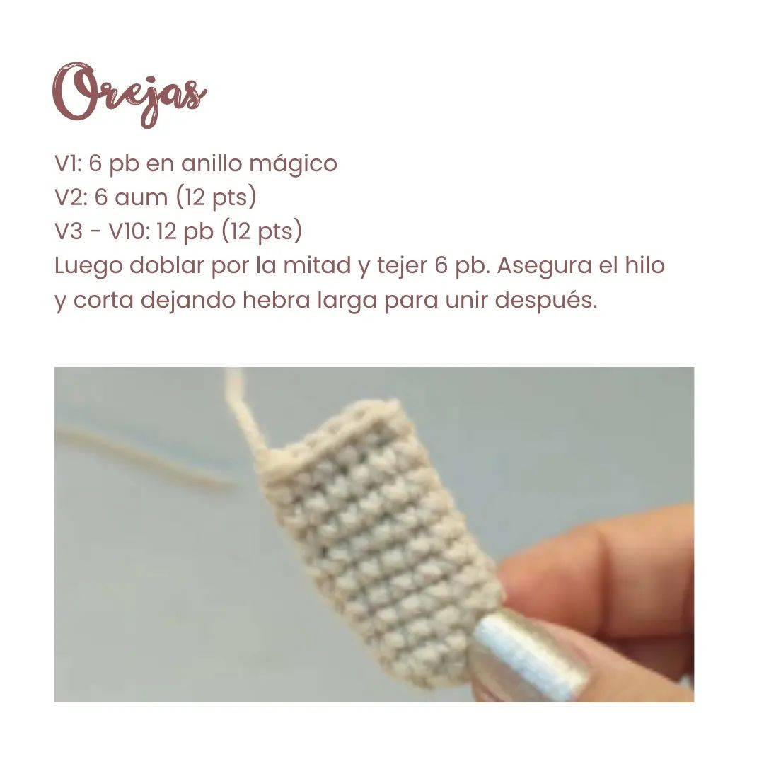 Patrón amigurumi de conejito