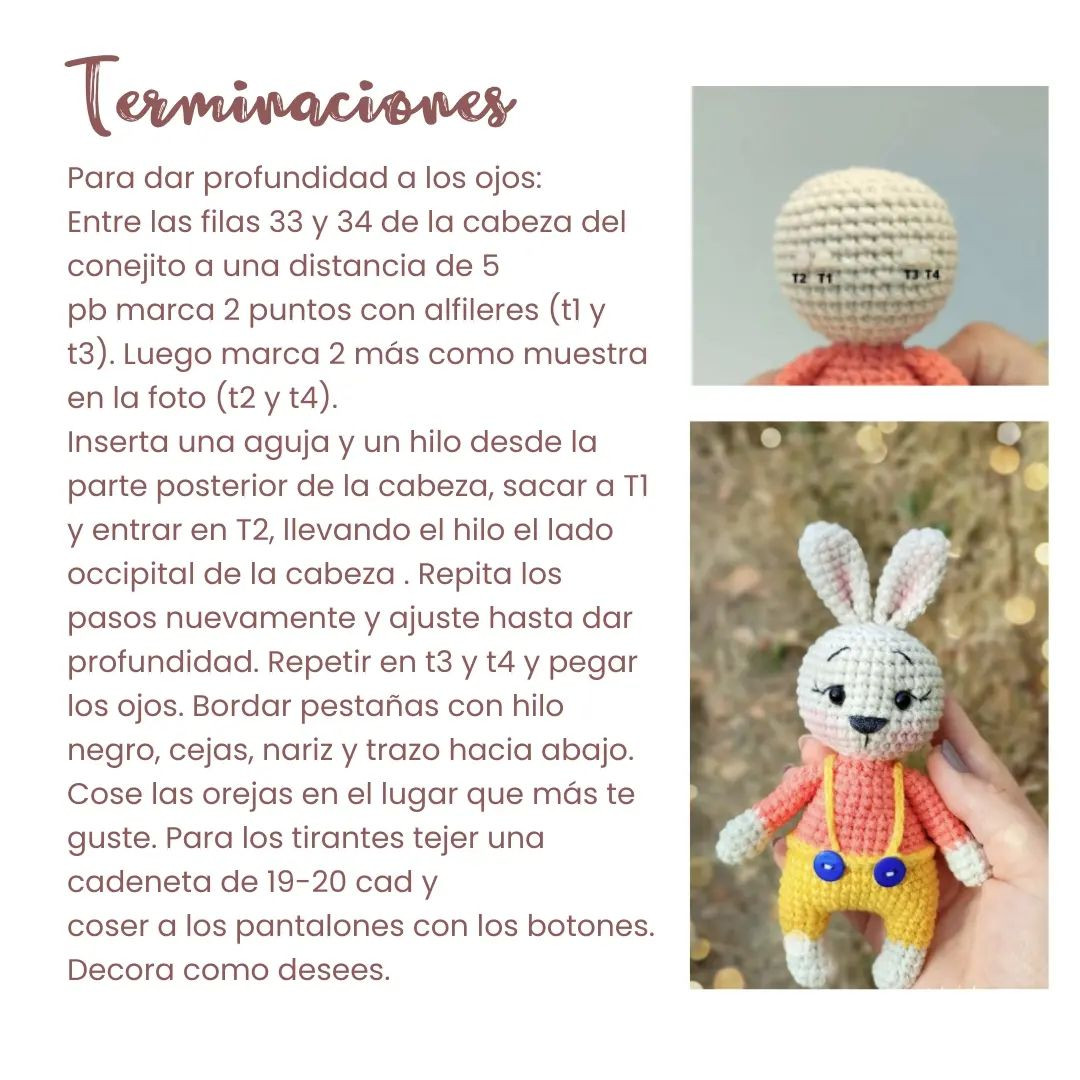 Patrón amigurumi de conejito